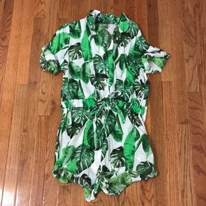 ASOS palm print romper